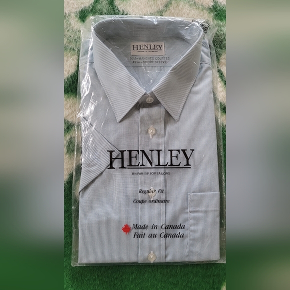 Deadstock Henley Short-Sleeved Button-Up - Picture 1 of 4